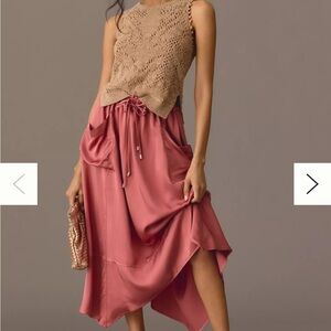 By Anthropologie Silky Parachute Skirt Sz XS